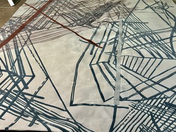 Loloey Area Rug - Cream, Blue, Maroon