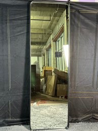 Heavy, Black Metal Frame Wall Mirror