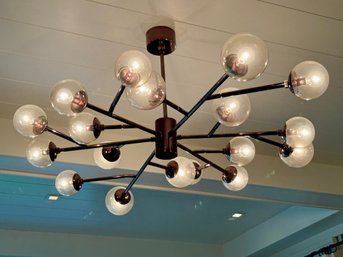 Dallas Chandelier In Aged Brass - Purchased For $3528.00