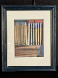 Framed, Unsigned Paint On Paper - Paintbrushes