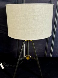 Arhaus Clarence Bronze Table Lamp With Linen Shade - Purchased For $399
