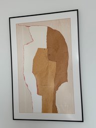 Framed, Unsigned Print - Tan, Orange, Red, Green