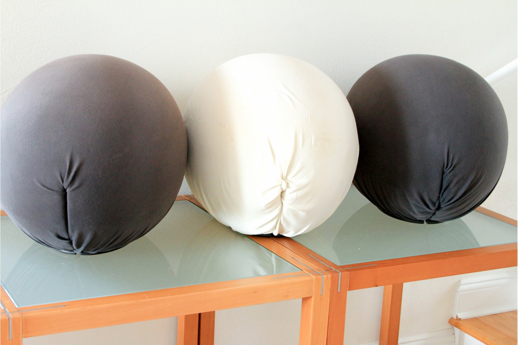 Baleri Italia - Tato Egg Seats - Set Of 3 - 2 Grey, 1 White (needs