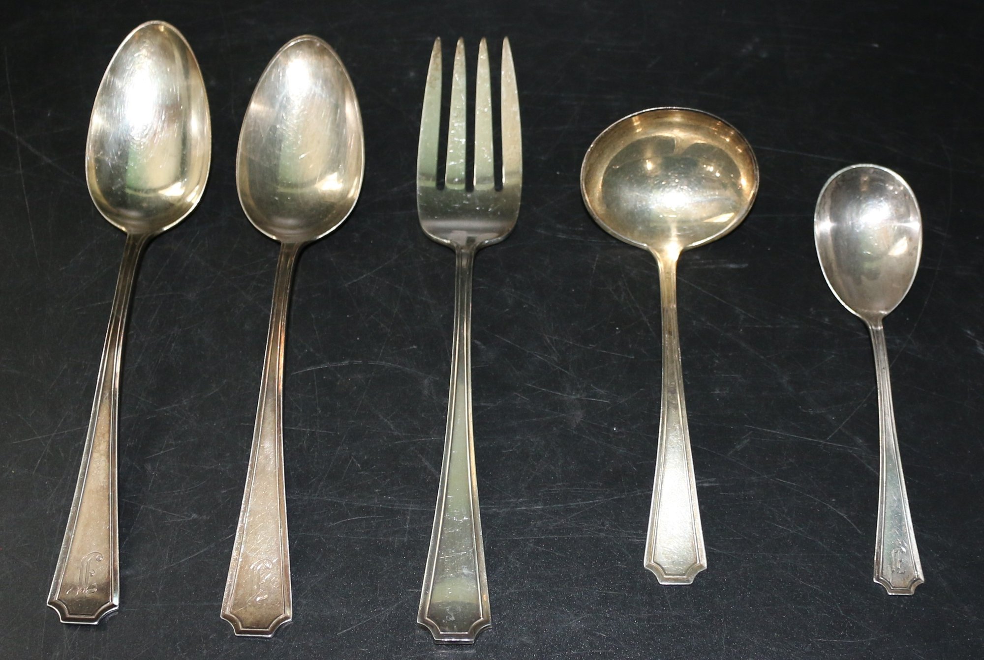 Sterling Silver Flatware - Five Serving Pieces - See Description Below ...