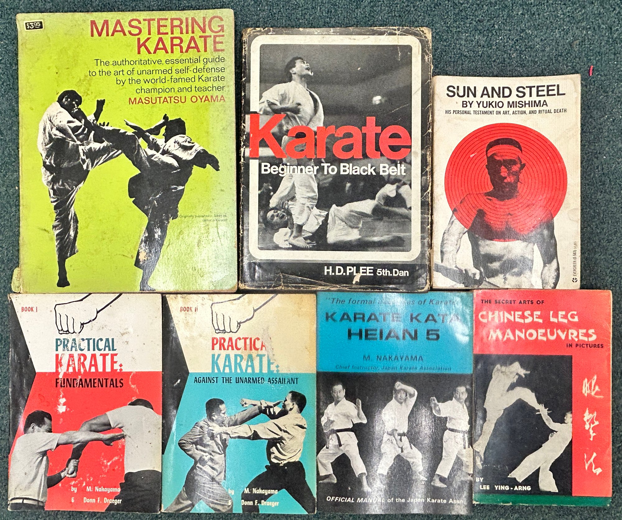 7 Vintage Books On Mastering Karate, Various Titles And Authors #15180 ...