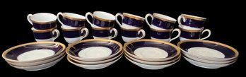 24 Pcs - 12-Sets Noritake Valhalla Fine Porcelain Demitasse Cups & Matching Saucers, As Pictur