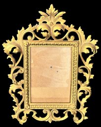 Antique Brass Picture Descktop Frame, Probably B&G No. 2234, Holds A 4.5' X 6' Pic, 8.5' X 11.5'H