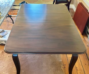 Gorgeous Vintage Custom Made Solid Mahogany Dining Room Table With 3-Leaves, Table Alone 71.5' X 48 X 30'H