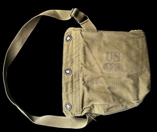Us Army Gas Mask Pouch - No Gas Mask - Field Protective Mask - M9A1 (?) - Used