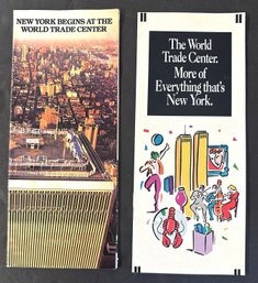 Two Brochures About The World Trade Center - 1986 - Put Out By The Port Authority Of NY & NJ
