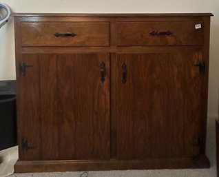 Bench Made Storage Cabinet, 2-Drawers Over 2-Doors, 44.5' X 15.5' X 36'H
