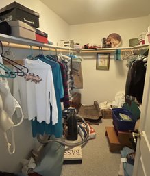 Entire Contents OF Walk-In Closet - Belts, Shoes, Vacuum, Electronics, Clothing & More