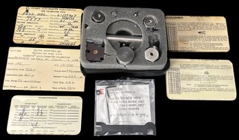 Glennite Industries Accelerameter , As Found And Pictured, With Calibration Data, In Original Case