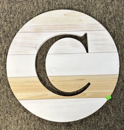 Wood Letter 'C' - 17' Diameter