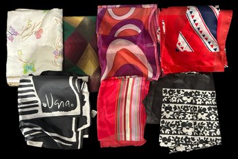 7 Pcs Ladies Fashion Scarves, As Pictures, Polyester