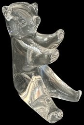 Glass Teddy Bear - 6' High - No Marks Or Signature