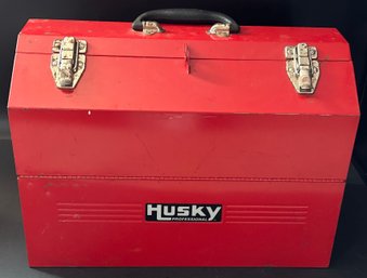 Red Husky Professional Metal Portable Tool Chest, 18' X 10' X 15'H