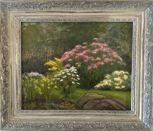 Oil Painting On Board - Framed - Frame: 12.5' X 11' - Work: 9.75' X 7.75' By JP Goodwin - Card On Back
