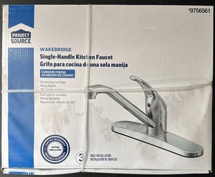 Lowes Wakebridge Brand Chrome Finish Kitchen Faucet - Appears New Sealed Box