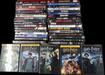 Lot Of 39 DVD Movies Including 5 Harry Potter Movies - Plus One PS4 Game