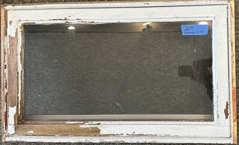 Two Vintage Wood Crank Out Casement Windows With Screens 19' X 19' X 4.5' - Used - Unknown Maker