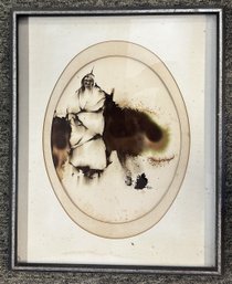 Framed Watercolor By Terry Dunlap: 'Silent Understanding' - Frame 21' X17'