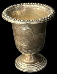 Vintage Sterling Silver Urn, 2.5' Diam. X 2.75'H, 37.74 Gross Dwt, (Weighted)