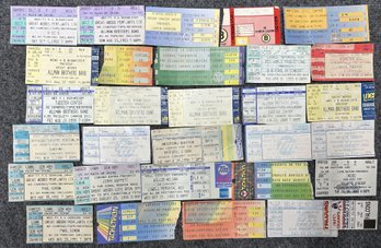 Group Of 30 Mixed Ticket Stubs And 1 Blotter From 1953 With Red Sox Schedule (sm. Cut On Bottom)