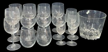 16 Pcs Barware Including Codorniu Champagne Bucket And Others As Pictured