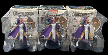 3 Pcs Huge Booster Giant Pathfinder Battles Rise Of The Runelords Prepainted Plastic Figures, Original  Boxes