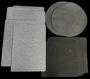 11 Pcs Lot Of Table Placemats, Various Sized, Material And Colors, As Pictured