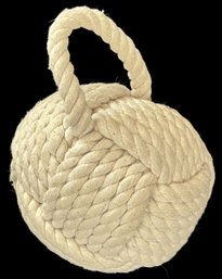 Creative Co-op Cotton Rope Knot Door Stop, 7' Diam.