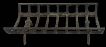 Vintage Over Sized, Heavy Solid Fireplace Grate, 26.75' X 15.75' X 8.5'H