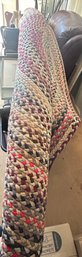 Vintage Room Size Oval Braided Rug, 120' X 99', Very Good Condition,
