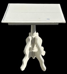 East Lake Lamp Stand In Off-White Paint, 21.75' X 14.5' X 28'H