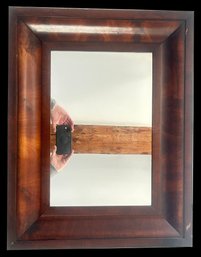 Antique Mahogany Ogee Framed Mirror, 20.75' X 26.5'H