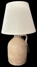 Antique 1-Gallon Salt Glazed Stoneware Jug, Electrified, 16.5'H