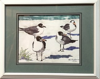 Print Of A Watercolor - 15/100 Framed And Signed 15 3/4 X 12 34'