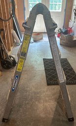 Werner Multi-Position 17-18ft 300 Max Lbs Aluminum Folding Extension Ladder
