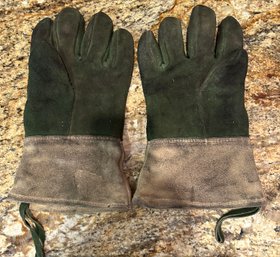 Vintage Pair Leather Welder's Gloves