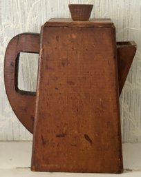 Primitive Wooden Rectangular Water Pot, 8' X 4.5' X 9.75'H