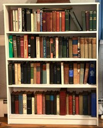 White Wood 4-Shelf Bookcase, Closed Back, 36.75' X 9.75' X 48'H - Contents Not Included