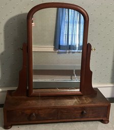 2-Drawer Dresser Top Tilting Shaving Mirror, 2-Drawers, 24' X 10' X 27'H