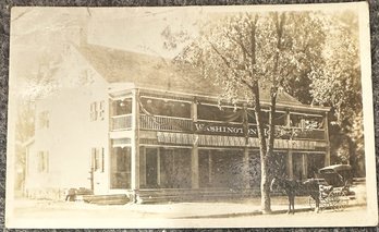 Real Photo Postcard By Herbener - Washington House Hotel - Newark, Delaware - Postally Used
