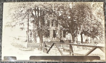 Real Photo Postcard By Herbener - Newark, Delaware - Bridge & Private Dwelling - Postmark 1911