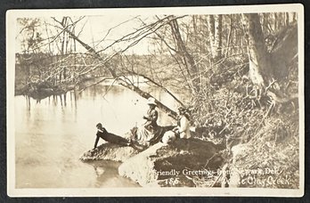 Real Photo Postcard Of White Clay Creek In Newark, Delaware -  By Ed Herbener - Postally Unused