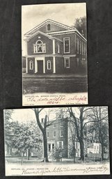 Two Raphael Tuck UDB Postcards Of Newark, Del. - Methodist Episcopal Church & Newark Academy