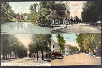 Four Chromolitho Postcards Of Newark, Delaware  -- See Description Below