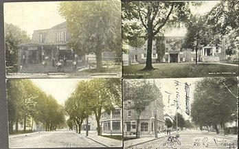Lot Of 4 Postcards From Newark, Delaware - 2 By George Wolf - 1 Stamped Herbener - 1 Unknown
