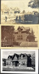 Three Postcards - Newark, Delaware - Three Train Station Views - Two Postally Used